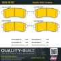 MPA 1001-1510C Quality-Built Premium Ceramic Brake Pads w/ Hardware