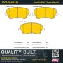 MPA 1001-1543AM Quality-Built Premium Semi-Metallic Brake Pads w/ Hardware