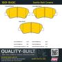 MPA 1001-1543C Quality-Built Premium Ceramic Brake Pads w/ Hardware