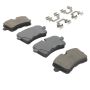 MPA 1001-1547M Quality-Built Premium Semi-Metallic Brake Pads w/ Hardware