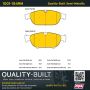 MPA 1001-1549M Quality-Built Premium Semi-Metallic Brake Pads w/ Hardware