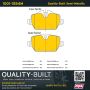 MPA 1001-1554M Quality-Built Premium Semi-Metallic Brake Pads w/ Hardware