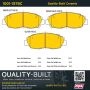 MPA 1001-1578C Quality-Built Premium Ceramic Brake Pads w/ Hardware