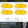 MPA 1001-1584C Quality-Built Premium Ceramic Brake Pads w/ Hardware