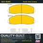 MPA 1001-1589C Quality-Built Premium Ceramic Brake Pads w/ Hardware