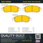 MPA 1001-1592M Quality-Built Premium Semi-Metallic Brake Pads w/ Hardware