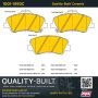 MPA 1001-1593C Quality-Built Premium Ceramic Brake Pads w/ Hardware