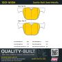 MPA 1001-1610M Quality-Built Premium Semi-Metallic Brake Pads