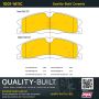 MPA 1001-1611C Quality-Built Premium Ceramic Brake Pads w/ Hardware
