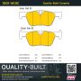 MPA 1001-1613C Quality-Built Premium Ceramic Brake Pads w/ Hardware