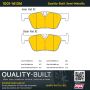 MPA 1001-1613M Quality-Built Premium Semi-Metallic Brake Pads w/ Hardware