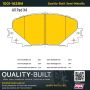 MPA 1001-1628M Quality-Built Premium Semi-Metallic Brake Pads w/ Hardware