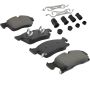 MPA 1001-1629M Quality-Built Premium Semi-Metallic Brake Pads w/ Hardware