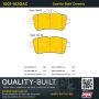 MPA 1001-1630AC Quality-Built Premium Ceramic Brake Pads w/ Hardware