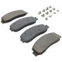 MPA 1001-1631M Quality-Built Premium Semi-Metallic Brake Pads w/ Hardware
