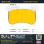 MPA 1001-1634C Quality-Built Premium Ceramic Brake Pads w/ Hardware
