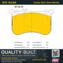 MPA 1001-1634M Quality-Built Premium Semi-Metallic Brake Pads w/ Hardware