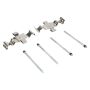 MPA 1001-1634M Quality-Built Premium Semi-Metallic Brake Pads w/ Hardware
