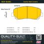 MPA 1001-1640C Quality-Built Premium Ceramic Brake Pads w/ Hardware