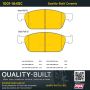 MPA 1001-1645C Quality-Built Premium Ceramic Brake Pads w/ Hardware