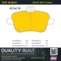MPA 1001-1646AC Quality-Built Premium Ceramic Brake Pads w/ Hardware