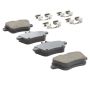 MPA 1001-1646AM Quality-Built Premium Semi-Metallic Brake Pads w/ Hardware