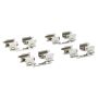MPA 1001-1646AM Quality-Built Premium Semi-Metallic Brake Pads w/ Hardware