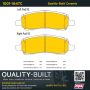 MPA 1001-1647C Quality-Built Premium Ceramic Brake Pads w/ Hardware
