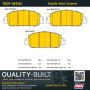 MPA 1001-1654C Quality-Built Premium Ceramic Brake Pads w/ Hardware