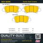 MPA 1001-1659C Quality-Built Premium Ceramic Brake Pads w/ Hardware