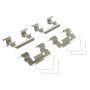 MPA 1001-1659M Quality-Built Premium Semi-Metallic Brake Pads w/ Hardware