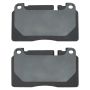 MPA 1001-1663M Quality-Built Premium Semi-Metallic Brake Pads w/ Hardware
