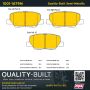 MPA 1001-1679M Quality-Built Premium Semi-Metallic Brake Pads w/ Hardware