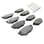 MPA 1001-1682M Quality-Built Premium Semi-Metallic Brake Pads w/ Hardware