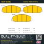 MPA 1001-1683C Quality-Built Premium Ceramic Brake Pads w/ Hardware