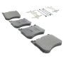 MPA 1001-1688M Quality-Built Premium Semi-Metallic Brake Pads w/ Hardware
