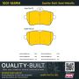 MPA 1001-1689M Quality-Built Premium Semi-Metallic Brake Pads