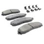 MPA 1001-1691M Quality-Built Premium Semi-Metallic Brake Pads w/ Hardware