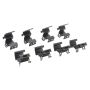 MPA 1001-1691M Quality-Built Premium Semi-Metallic Brake Pads w/ Hardware