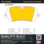 MPA 1001-1692M Quality-Built Premium Semi-Metallic Brake Pads w/ Hardware