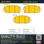 MPA 1001-1697C Quality-Built Premium Ceramic Brake Pads w/ Hardware