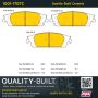 MPA 1001-1707C Quality-Built Premium Ceramic Brake Pads w/ Hardware