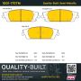 MPA 1001-1707M Quality-Built Premium Semi-Metallic Brake Pads w/ Hardware