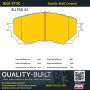 MPA 1001-1711C Quality-Built Premium Ceramic Brake Pads w/ Hardware