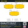 MPA 1001-1718M Quality-Built Premium Semi-Metallic Brake Pads w/ Hardware