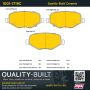 MPA 1001-1719C Quality-Built Premium Ceramic Brake Pads w/ Hardware