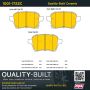 MPA 1001-1722C Quality-Built Premium Ceramic Brake Pads w/ Hardware