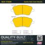 MPA 1001-1730M Quality-Built Premium Semi-Metallic Brake Pads w/ Hardware