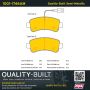 MPA 1001-1746AM Quality-Built Premium Semi-Metallic Brake Pads w/ Hardware