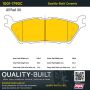 MPA 1001-1790C Quality-Built Premium Ceramic Brake Pads w/ Hardware